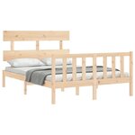 vidaXL Cadre de lit sans matelas 140x190 cm bois de pin massif