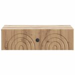 vidaXL Table d'appoint murale 59 x 34 5 x 17 cm Bois d'ingénierie