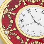 Pièce de monnaie en Argent 1 Dollar g 31.1 (1 oz) Millésime 2024 Faberge Art RED TABLE CLOCK