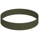 vidaXL Cache-pot de jardin Vert olive 120 x 120 x 20 cm Acier