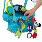 Bright starts balancelle de porte pour bébés "bounce'n spring" turquoise