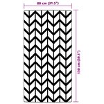 vidaXL Tapis d'extérieur ARAKIL gris 80 x 150 cm PP
