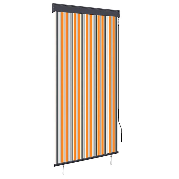 vidaXL Store roulant d'extérieur 100x250 cm Jaune et bleu