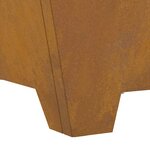 vidaXL Braise Marron 60 x 60 x 30 cm Acier résistant aux intempéries