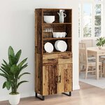 vidaXL Haut Armoire Bois ancien 69 5 x 34 x 180 cm Bois d'ingénierie
