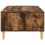 vidaXL Table basse Chêne fumé 103 5 x 60 x 35 cm Bois d'ingénierie