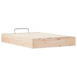 vidaXL Cadre de lit ottoman avec rangement Naturel 140 x 200 cm