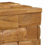 vidaXL Tabouret de Rangement Marron 40 x 40 x 45 cm