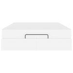 vidaXL Cadre de lit avec matelas avec matelas 2 Pièces Blanc PVC