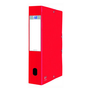 Chemise box oxford eurobox 24 x 32 cm dos 6 cm - rouge - lot de 10