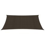 vidaXL Voile d'ombrage 160 g/m² Marron 3 5x4 5 m PEHD