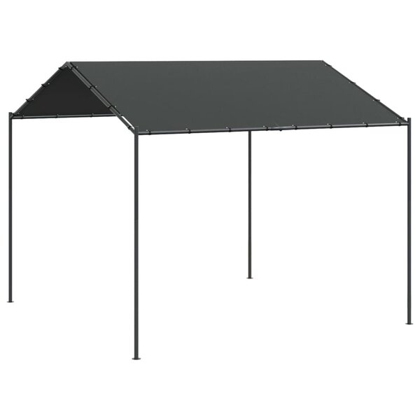 vidaXL Tente à auvent anthracite 3x3 m acier et tissu