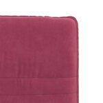 vidaXL Chaise à manger Rouge bordeaux Velours