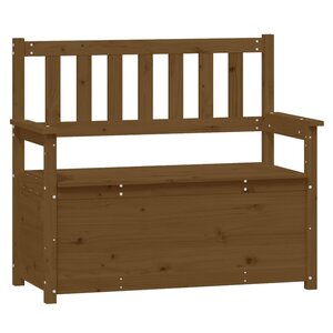 vidaXL Banc Marron miel 112 5x51 5x96 5 cm Bois de pin massif
