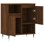 vidaXL Buffet Chêne marron 60x35x70 cm Bois d'ingénierie