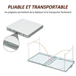 Table de camping reception pliante portable pique-nique buffet en aluminium