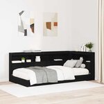 vidaXL Tête de lit de rangement Chêne noir 90 cm Bois d'ingénierie