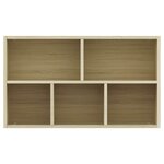 vidaXL Bibliothèque/Buffet Chêne sonoma 50x25x80 cm Bois d’ingénierie