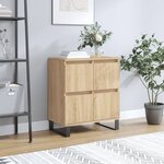 vidaXL Buffet Chêne sonoma 60x35x70 cm Bois d'ingénierie