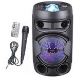 INOVALLEY KA02 BOWL- Enceinte lumineuse Bluetooth 400W - Fonction Karaoké - Boule kaléidoscope LED multicolore - Port USB, Micro-SD