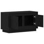 Meuble TV vidaXL Noir Chêne 80x35x45 cm En Bois Agencé