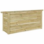 vidaXL Boîte de Rangement Marron 119 x 44.5 x 58 cm Pin imprégné