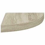 vidaXL Étagère d'angle flottante chêne 25x25x3 8 cm MDF