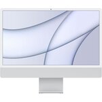 Apple - 24 iMac Retina 4,5K (2021) - Puce Apple M1 - RAM 8Go - Stockage 512Go - GPU 8 coeurs - 2 Ports USB 3 - Argent