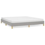 vidaXL Cadre de lit sans matelas gris clair 180x200 cm tissu