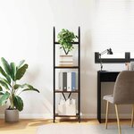 vidaXL Étagère Chêne fumé 40 x 30 x 146 cm Bois d'ingénierie