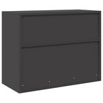 vidaXL Armoire de rangement Noir 90 x 40 x 70 cm Acier