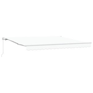 vidaXL Auvent rétractable Blanc 400 x 350 x 165 cm