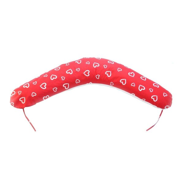 Coussin maternité pre/post natal usages multiples coeurs blancs