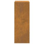 vidaXL Boîte de dépôt de colis Rouillé 41 x 38 x 103 cm Acier patiné