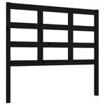 vidaXL Tête de lit Noir 105 5x4x100 cm Bois massif de pin