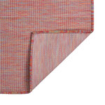 vidaXL Tapis à tissage plat d'extérieur 80x250 cm Rouge