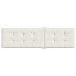 vidaXL Coussin de chaise longue crème mélangé (75+105) x 50 x 4 cm