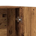 vidaXL Buffet haut vieux bois 70x31x115 cm bois d'ingénierie
