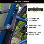 Antivol Vélo Pliable 8335EURDPRO acier trempé 4 Clés support inclus
