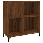 vidaXL Armoire à disques chêne marron 84 5x38x89 cm bois d'ingénierie