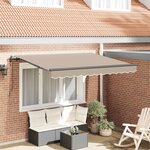 vidaXL Auvent Rétractable Beige 250 x 200 cm tissu