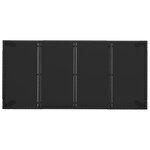 vidaXL Ensemble à manger de jardin coussins 7Pièces Noir Résine tressée
