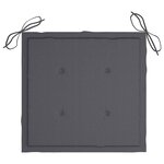 vidaXL Chaises pliables d'extérieur lot de 2 et coussins Bois d'acacia