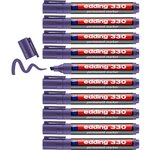 Marqueur Permanent 330 Violet Pointe Biseautée 1-5 mm x 10 EDDING