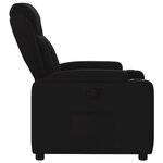 vidaXL Fauteuil inclinable Noir Tissu