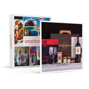 SMARTBOX - Coffret Cadeau Panier gourmand L'Étoilé à domicile : piperade  rillettes  terrines  pâte à tartiner et vin -  Gastronomie