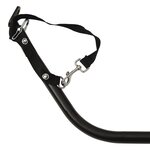 vidaXL Remorque de vélo noir et bleu 45 kg fer