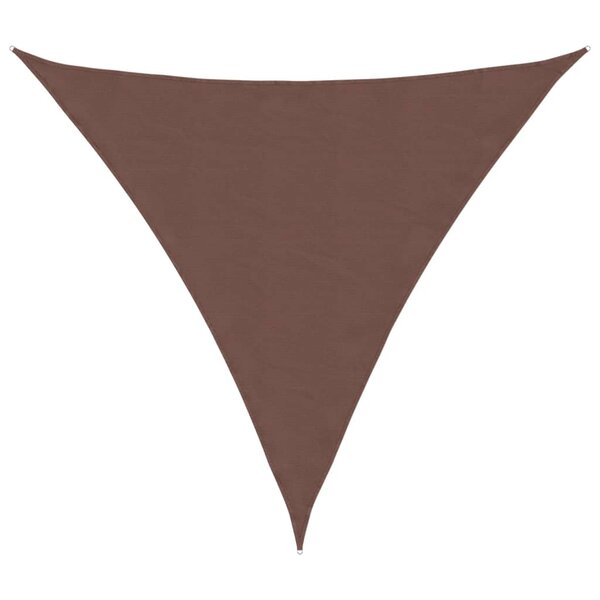 vidaXL Voile de parasol tissu oxford triangulaire 3 6x3 6x3 6 m marron