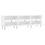 vidaXL Meuble TV blanc 150x30x44 5 cm bois d'ingénierie