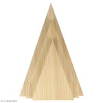Sapins triangles en bois 3 pièces